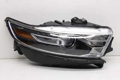 ¡Dañado! Faro halógeno derecho Ford Taurus 2016-2019 con moldura negra OEM Foto 1 de 4