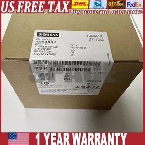 New Siemens 6ES7 215-1BG40-0XB0 6ES7215-1BG40-0XB0  CPU 1215C US FREE TAX - Picture 1 of 1