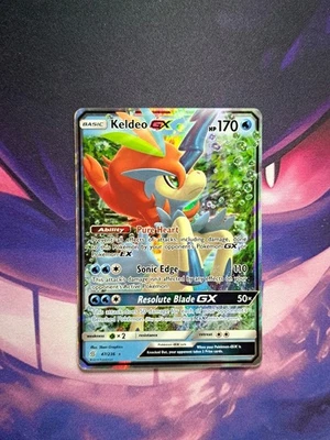 Pokemon TCG Unified Minds Keldeo GX Ultra Rare Card 47/236 - Image 1 of 2