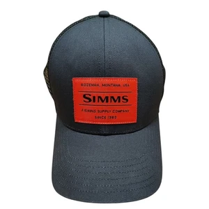 Simms Hat Mens One Size Dark Blue Montana Cap Fishing Adjustable Snapback - Picture 1 of 5