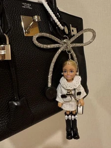 Barbie Chelsea Keyring Back Charm CC12W Used Collectible Clear White - Picture 1 of 20