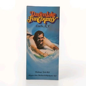 Vintage Darien Lake Fun Country Broschüre Camping Wasserpark Poster Korfu NY  - Bild 1 von 7