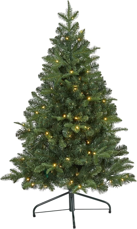 Nearly Natural 4ft. Grand Teton Spruce Artificial Christmas Tree 90 lED Lights - Image 1 of 4