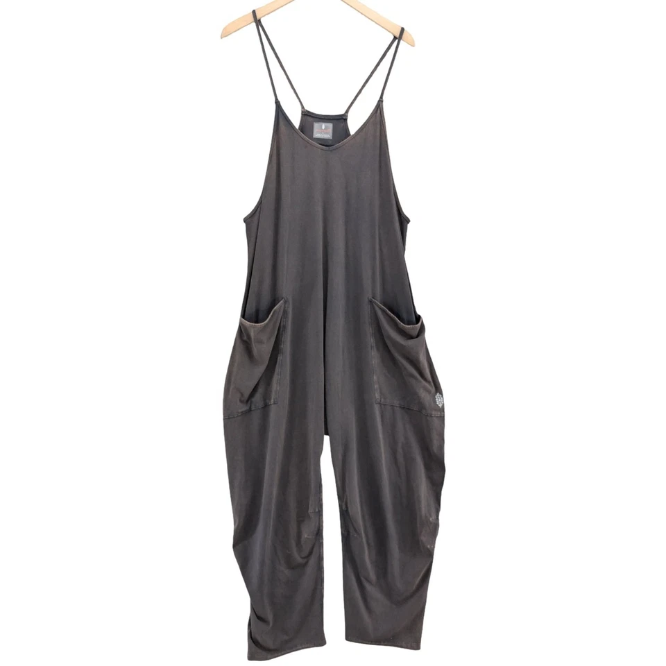 Mono Free People FP Hot Shot para mujer gris holgado bolsillos de gran tamaño talla L Foto 1 de 4