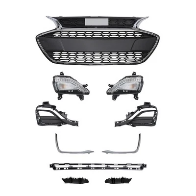 For 2019-2022 Chevy Spark LS LT Front Bumper Grille Assembly kit W/Fog Light - Imagem 1 de 4
