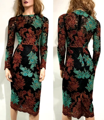 🆓US🛃 Vestido Dolce&Gabbana crochet encaje floral IT 36 XS Foto 1 de 4