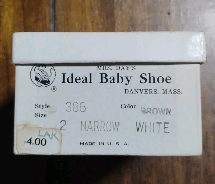 Zapatos de bebé ideales vintage de Mrs. Day con caja original!  Talla 2.   Foto 1 de 4