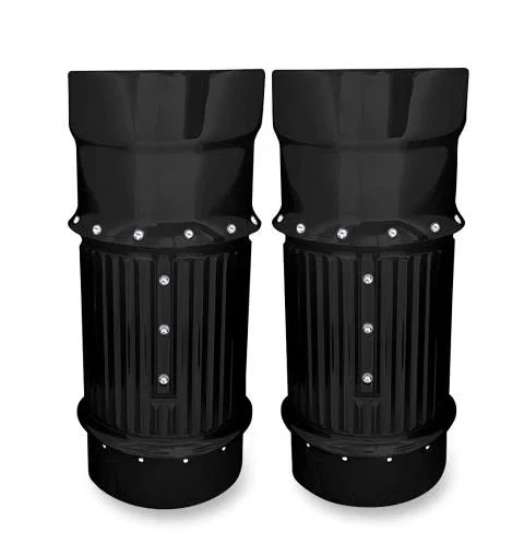 Fuelle de horquilla con hoyuelos Covingtons - negro motocicleta bicicleta de calle C1114-B 0411-0104 Foto 1 de 4