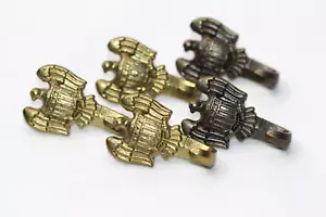 5 Small Brass Gold Metal American EAGLE Picture Hanging Hook Push Pins - Picture 1 of 9