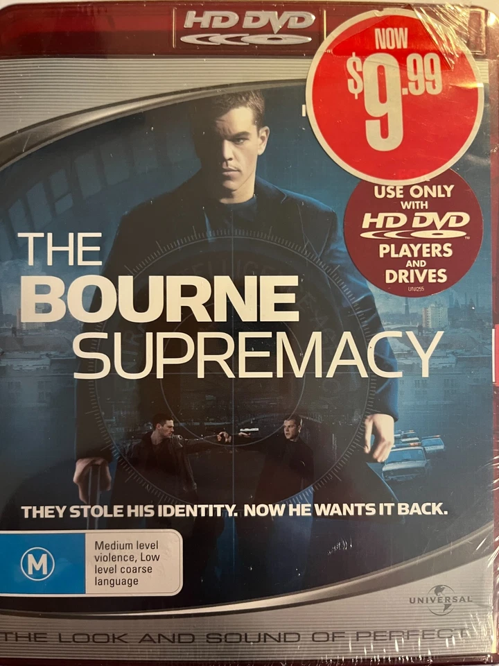 THE BOURNE SUPREMACY HD DVD 2004 BRAND NEW! **HD DVD Player Required** - Image 1 of 2