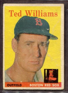 1958 Topps Set-Break # 1 Ted Williams LOW GRADE (crease) *JAYSACE* - Bild 1 von 2