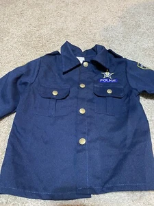 Police Costume Halloween Kids Size 4-6 Long Sleeve Shirt - Picture 1 of 7