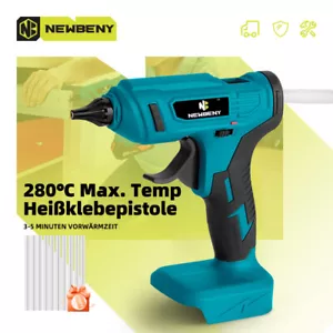 Für 18V Makita Heißklebepistole Heissklebepistole Klebepistole mit 10Klebesticks - Bild 1 von 14
