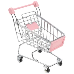 Mini Einkaufskorb Wagen Trolley Kinder Lebensmittel Spielzeug Kinder Spielzeug - Bild 1 von 12