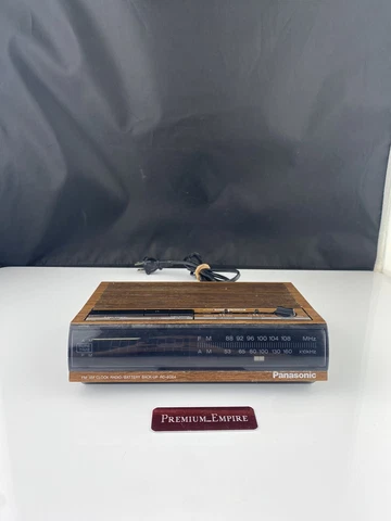 Vintage Panasonic FM/AM Alarm Clock Radio - Red LED - RC-6064 - TESTED Cover