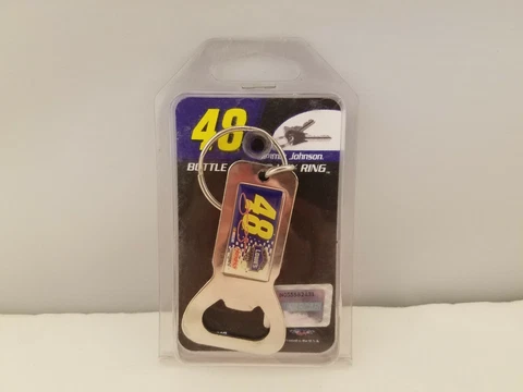 Jimmie Johnson 48 Officially Licensed NASCAR Bottle Opener Key Ring | NEW Cover
