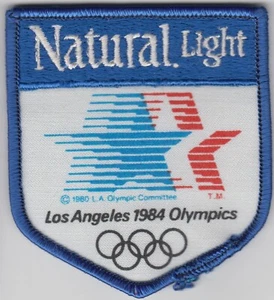 Olympics Games 1984 Los Angeles USA  Natural Light 85mm x 77mm sleeve patch - Imagen 1 de 1