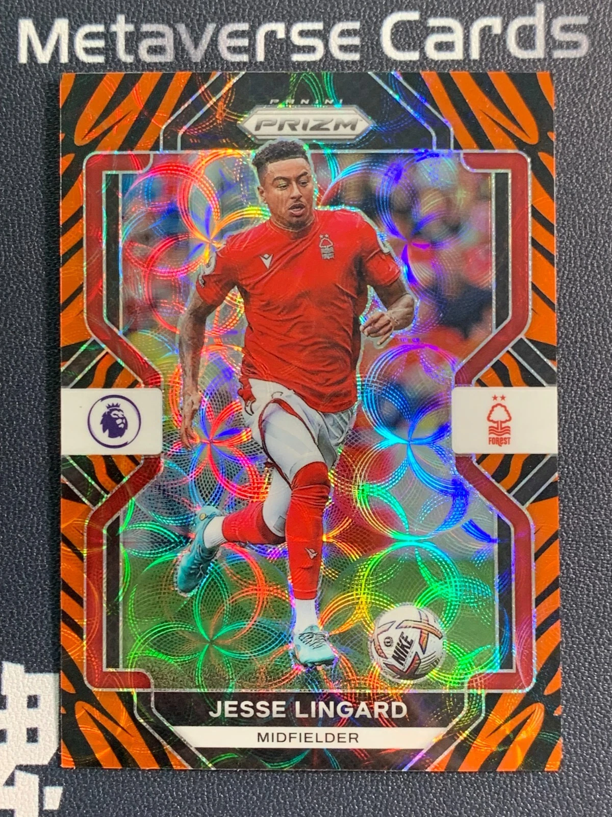 2022-23 Prizm Premier League Choice Tiger Stripe Prizm Jesse Lingard