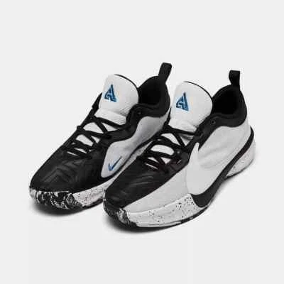 Zapatos de baloncesto Nike Freak 5 GS para niños grandes blancos negros azules talla 7Y DZ4486 100 Foto 1 de 4