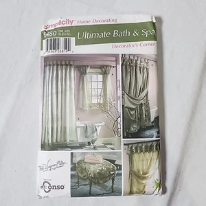 Simplicity 5480 Sewing Pattern Ultimate Bath and Spa Vintage 2003 Home Decoratin - Picture 1 of 5