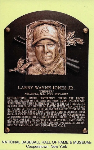 Baseball HOF Plaque Postcards Postmarked on Induction Day 1993-Present You pick Cover