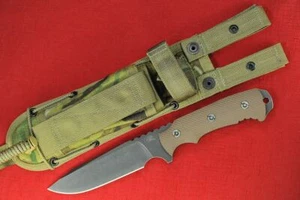 Rick Hinderer Fieldtac 5.75" S35VN BlackWash Spearpoint Earth Brown G10 Handle - Picture 1 of 13