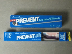 Vintage New JNJ Prevent Toothpaste & Toothbrush (35) - Picture 1 of 2