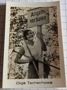 Film star OLGA CKHOVA portrait photo - collectible picture / trading card #1721