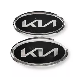 Para KIA 2 piezas Frontal Trasero Logo Decorar Insignia Chapado K5 SportageR CARENS Sorento - Imagen 1 de 5