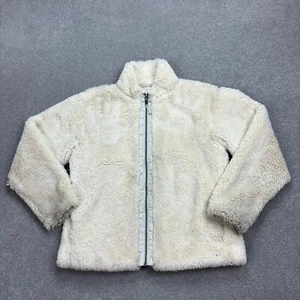 Patagonia Fleece Kids 2XL XXL Oatmeal Deep Pile Full Zip Outdoors Jumper Youth - Picture 1 of 10