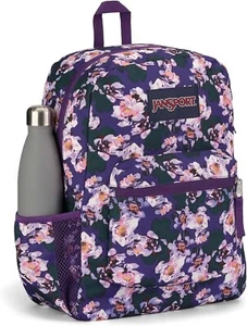 JanSport CROSS TOWN Backpack JS0A47LW94B PURPLE PETALS MSRP $60 - Picture 1 of 3