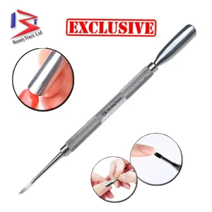 Cuticle Skin Nail Art Pusher Manicure Tool Remover Scraper Dual Stainless Steel - Picture 1 of 4