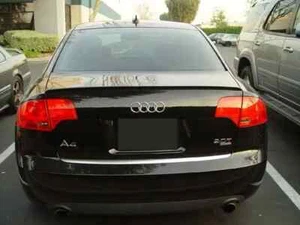 ALERÓN LABIO MALETERO SALÓN AUDI A4 B7 2007-2011 NEGRO BRILLANTE PINTADO VENDEDOR DEL REINO UNIDO - Imagen 1 de 4