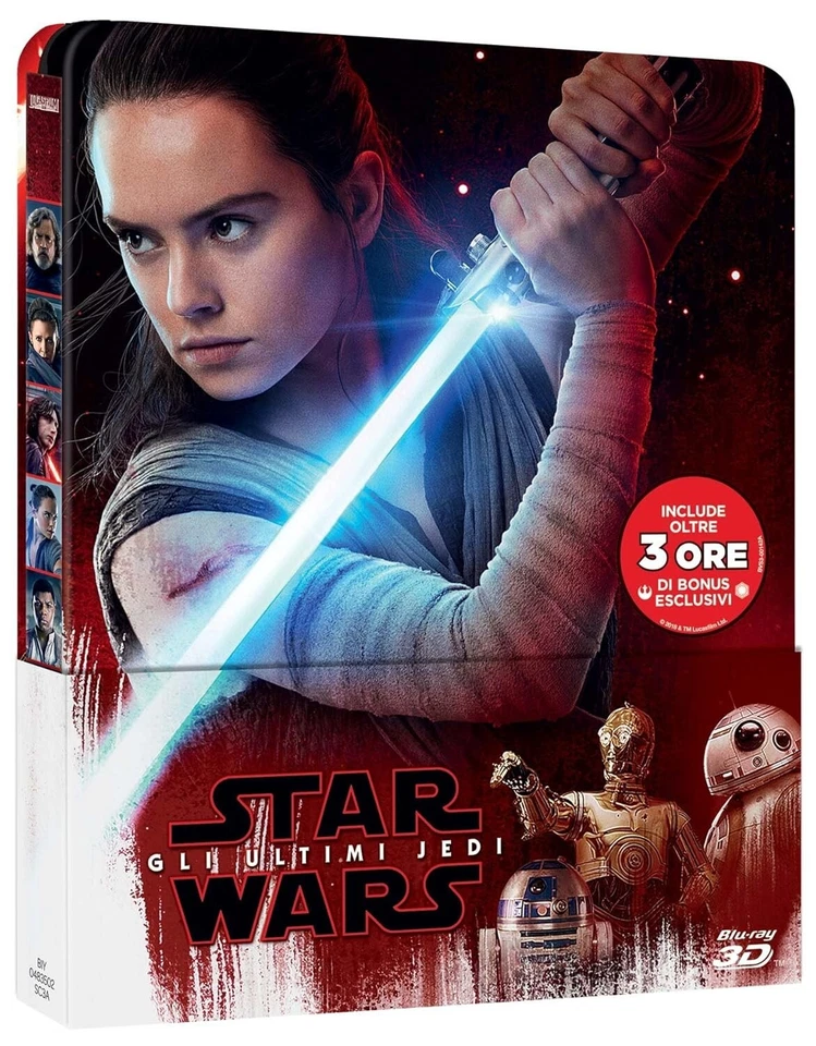 Star Wars The Last Jedi Episode VIII 3D Steelbook Blu-Ray (ENGLISH AUDIO) - Image 1 of 1