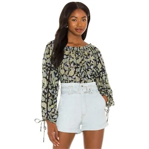 NWT New $78 Free People Sundown Paisley Cotton Bodysuit Size S - Picture 1 of 17