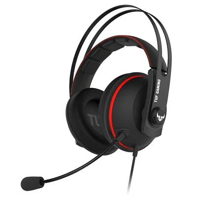 ASUS TUF Gaming H7 Gaming Headset - Red - Image 1 of 4