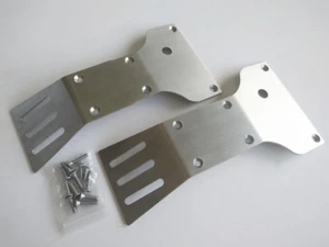 Stainless Steel Front + Rear Skide Plate Protect Armor For 1/7 RC CAR CEN REEPER - Picture 1 of 4