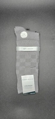 Perry Ellis Men's Portfolio Single Pair Socks, Size 7 - 12 Parchment Grey NWT - Image 1 of 4