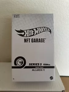 Hot Wheels NFTH Garage Series 5 Speed Team McLaren F1 C38 - Picture 1 of 1