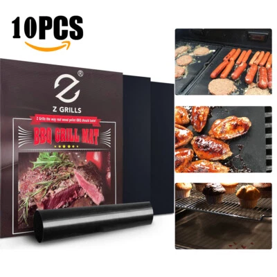 Z GRILLS Accessories BBQ Grill Non Stick Mat 10PCS 15.75 x 13"