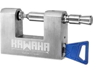 KAWAHA 71/80WF Stainless Steel D-Shaped Heavy Duty Padlock with Key for Door, - Picture 1 of 6
