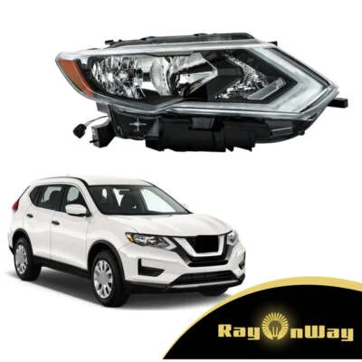 Conjunto de faros halógenos del lado derecho del pasajero Nissan Rogue 2017 2018 2019 Foto 1 de 4