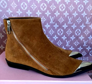 Botas de Cuero Calvin Klein Marrón Gamuza Talla UK6 EUR 39 - Imagen 1 de 9
