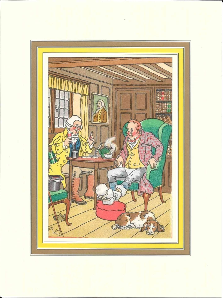 HARRY ELIOTT ELLIOT serie medecins pharma dentistes verticale 1953 gravure n°3 - Photo 1/1