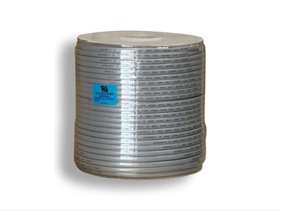 Cat3 Ethernet Bulk Cable Network Flat Stranded UTP Copper Wire 1000ft Silver - Image 1 of 2