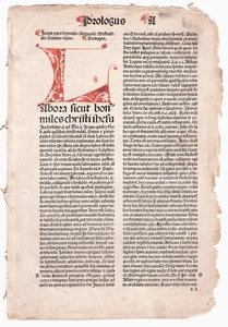 Bifolio incunable c. 1485 de Hortulus Reginae por Johannes Meffreth de Meissen - Imagen 1 de 4