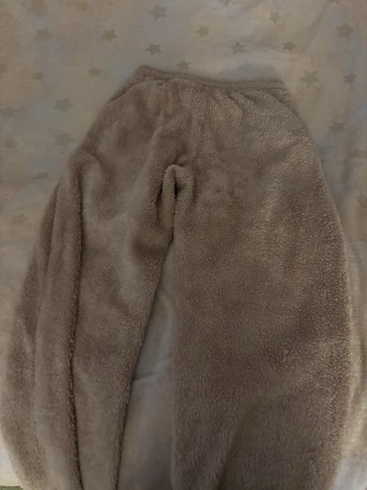 Pink Fuzzy Sweatpants Size Small Women's Foto 1 de 3