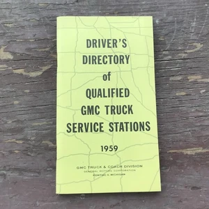 Vintage 1959 Driver’s Directory Of Qualified GMC Truck Service Stations - USA - Picture 1 of 4
