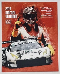 2019 Signed #63 Scuderia Corsa Ferrari Hero Card IMSA WeatherTech Road America - Picture 1 of 2
