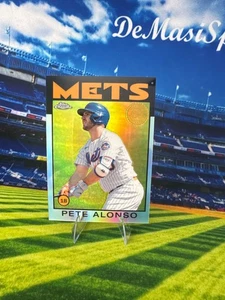 2021 Topps Chrome 1986 Baseball #86BC-10 Pete Alonso Refractor 35th Anniversary - Picture 1 of 2